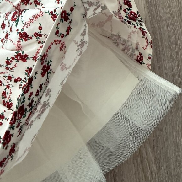 Janie And Jack Girls Ivory Floral Party Dress Size 12 To 18 Months Classic - Picture 3 of 8